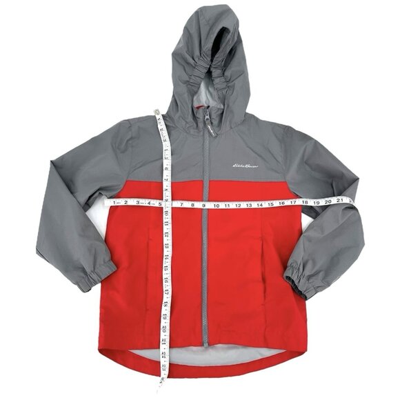 Eddie Bauer Boys 3-In-1 Jacket Size Small 7-8 Windbreaker Fleece Red Gray - Picture 9 of 13